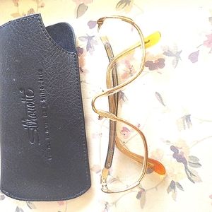 Vintage real 14k gold silhouette reading glasses